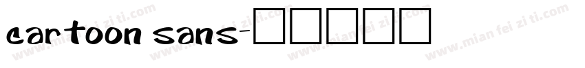 cartoon sans字体转换